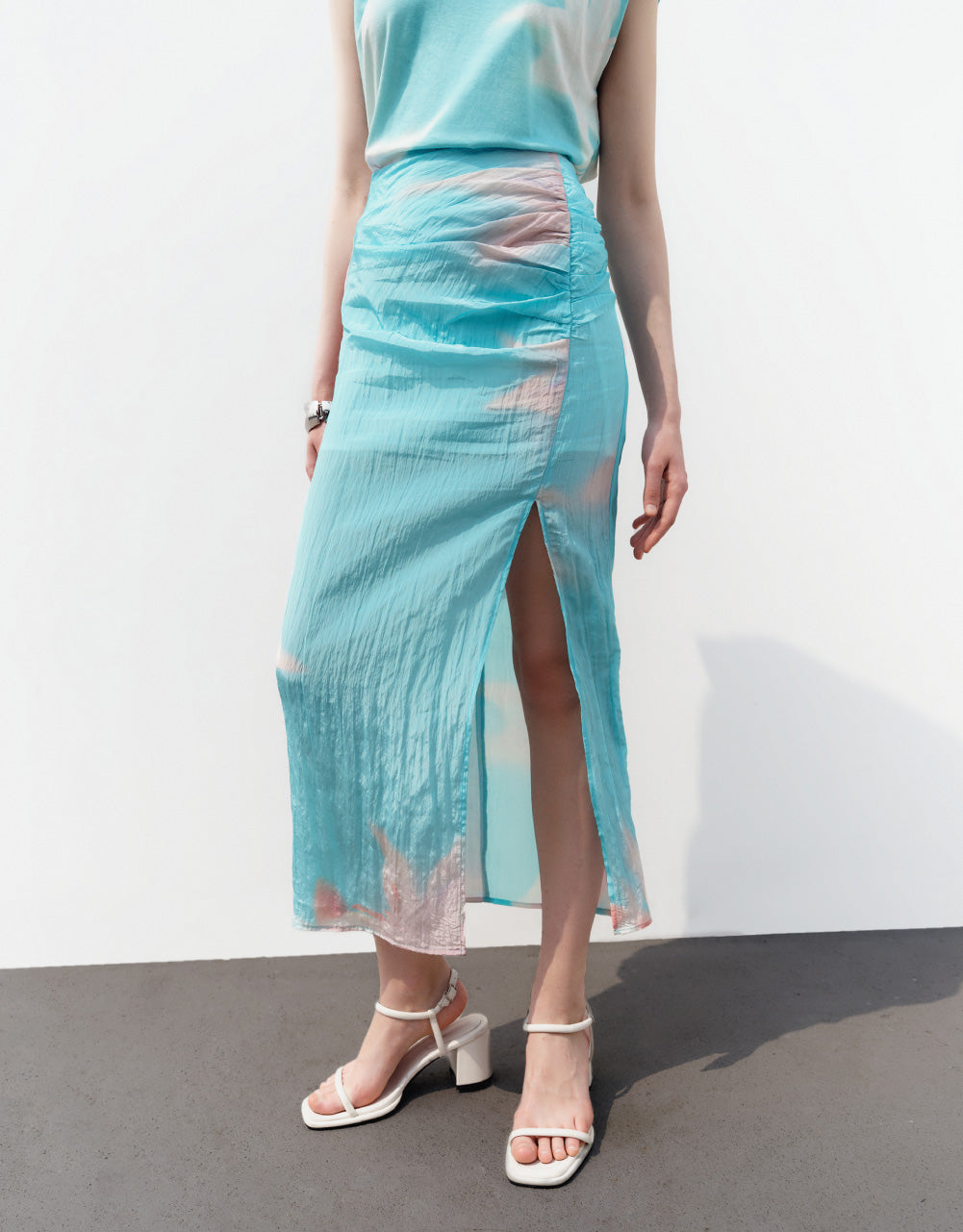 Printed Thin Straight Skirt