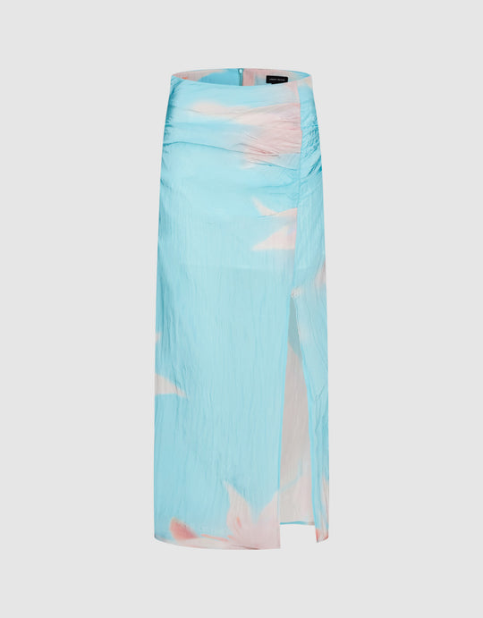 Printed Thin Straight Skirt