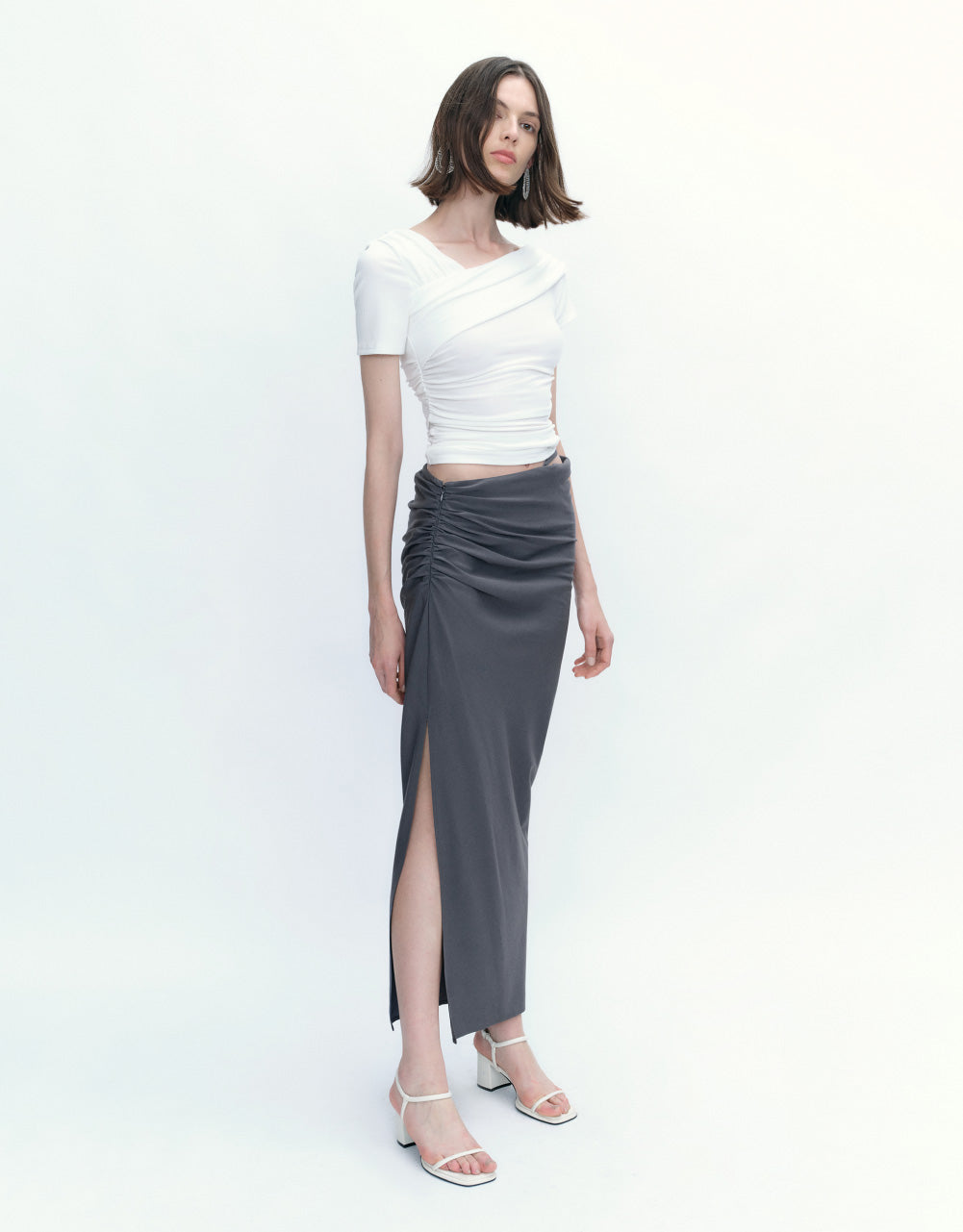 Midi Skinny-Fit Skirt