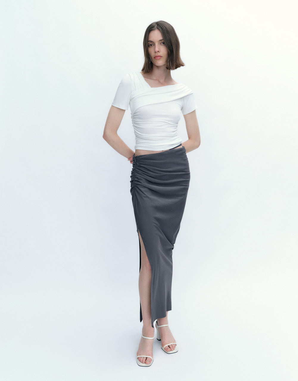 Midi Skinny-Fit Skirt