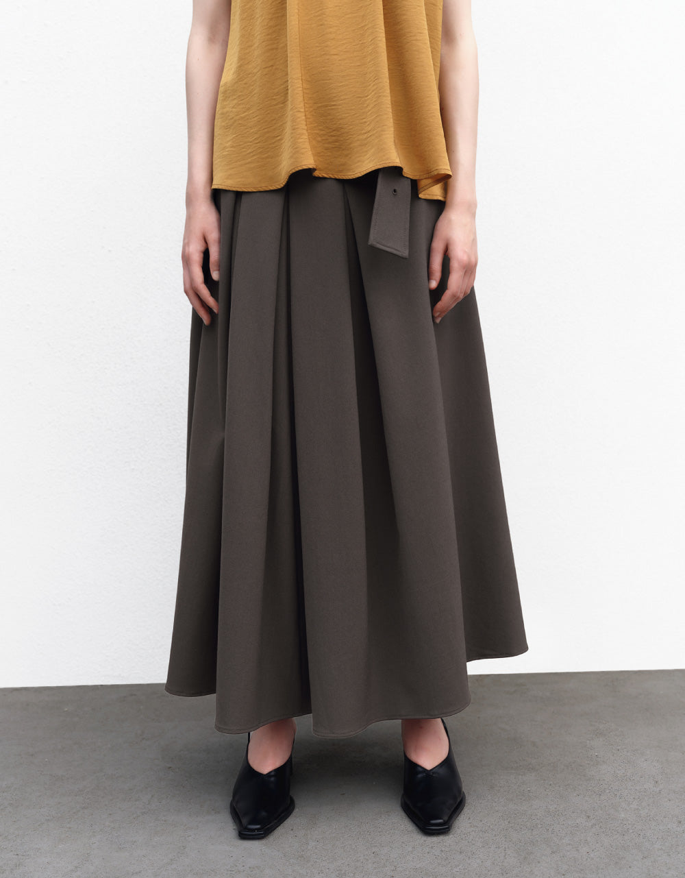 A-Line Skirt With Belt