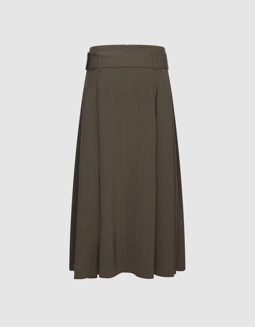 A-Line Skirt With Belt