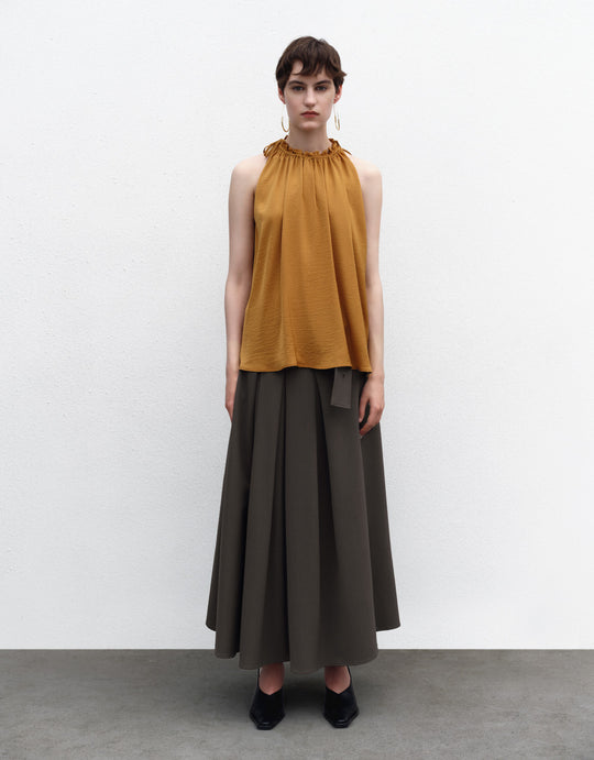 A-Line Skirt With Belt