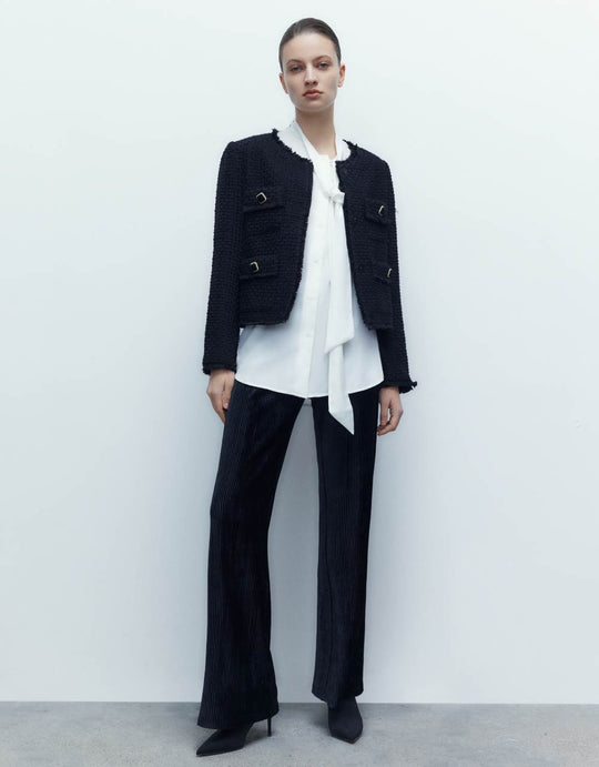 Knitted Straight Pants