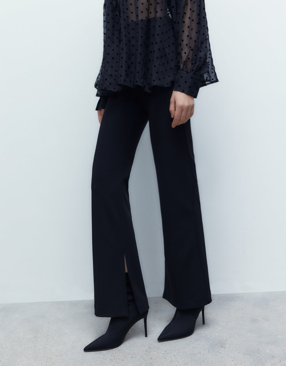 Long Skinny Flare Pants