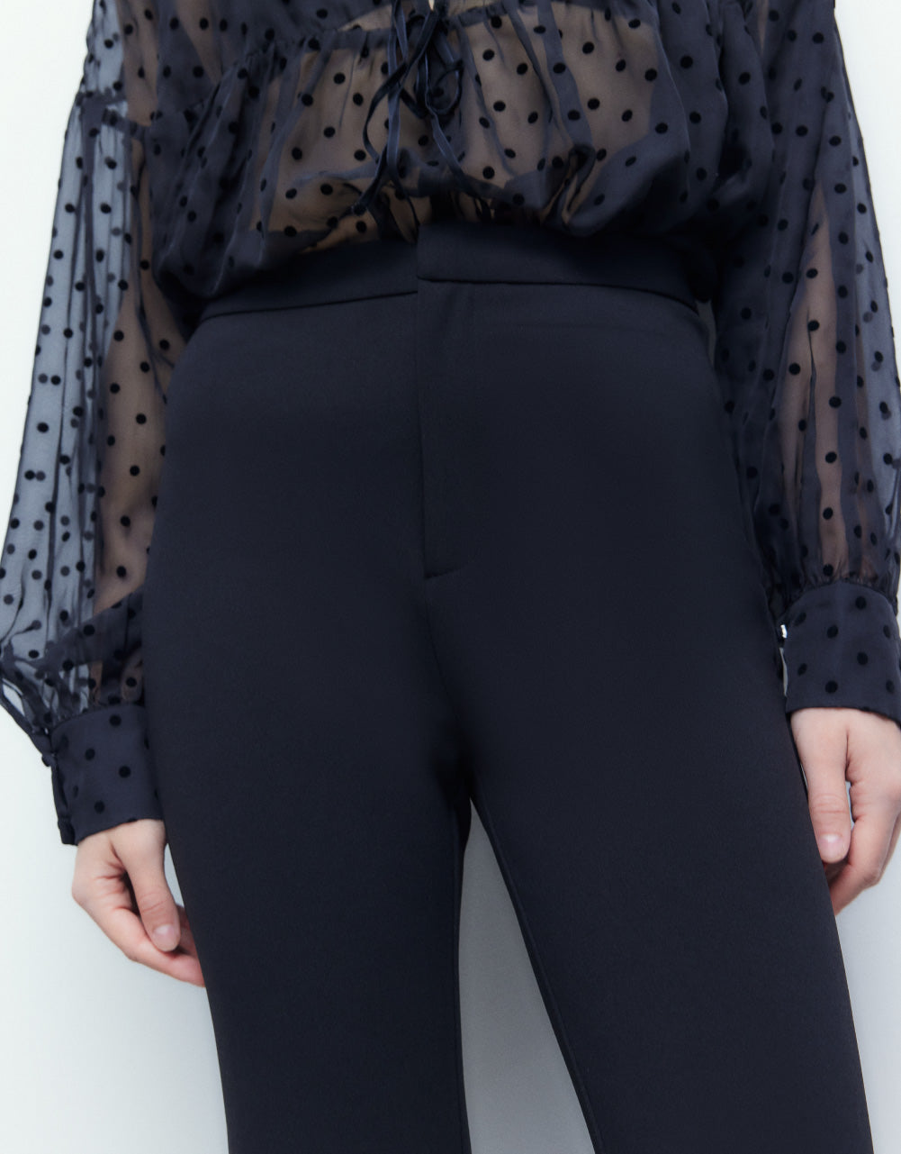Long Skinny Flare Pants