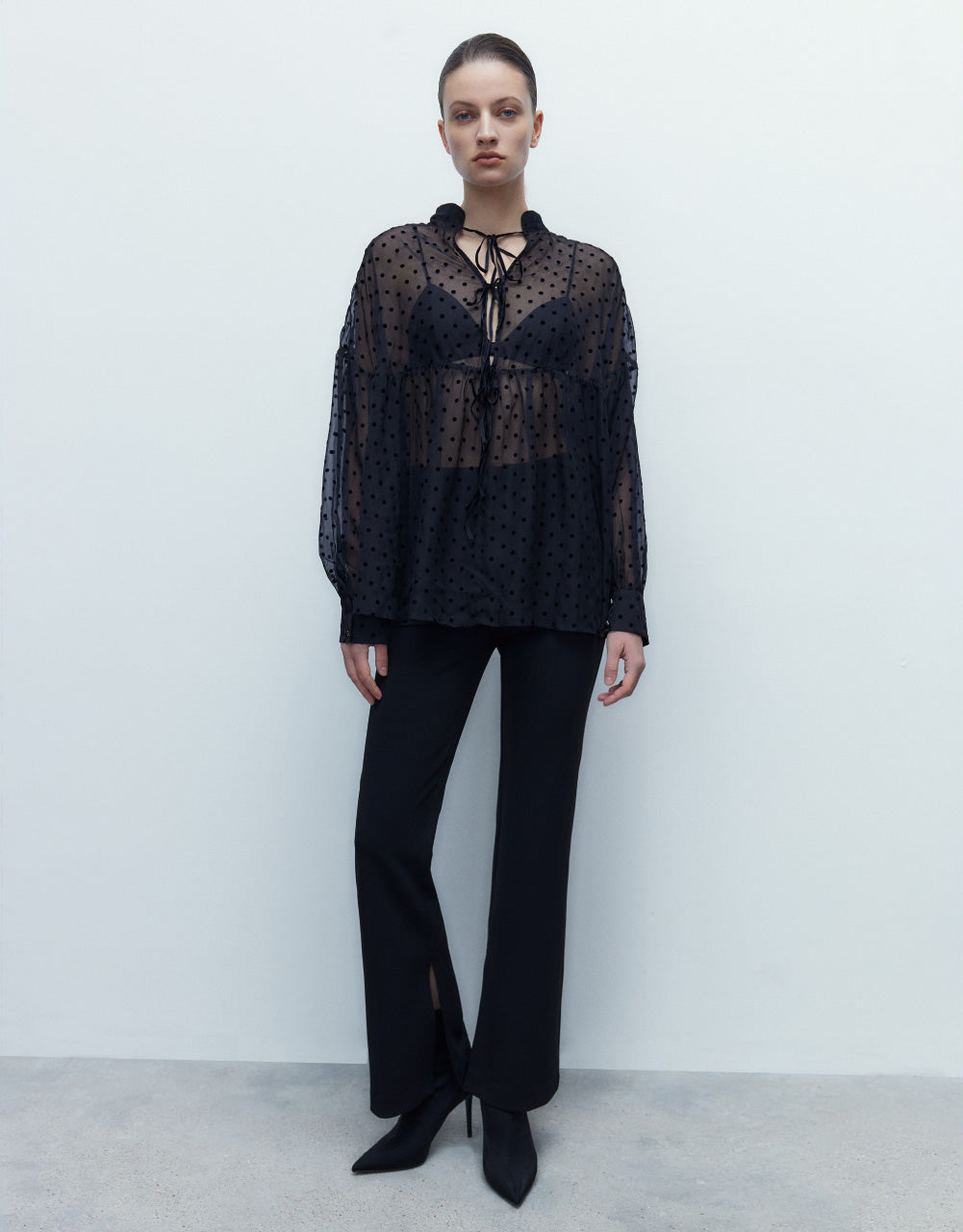 Long Skinny Flare Pants