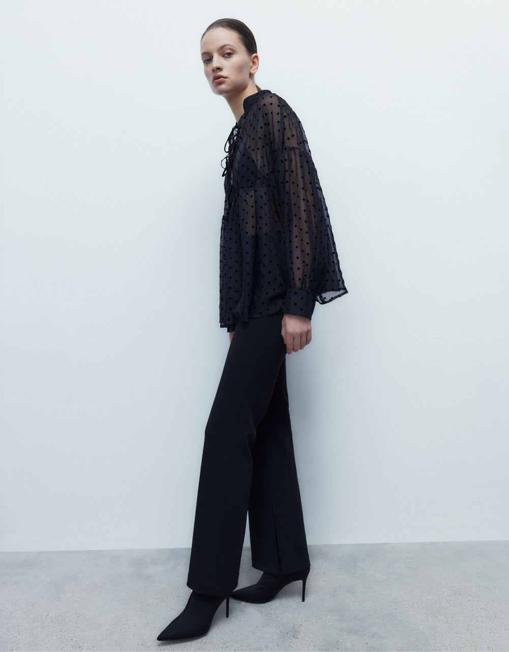 Long Skinny Flare Pants