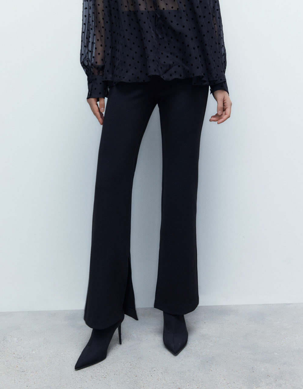 Long Skinny Flare Pants
