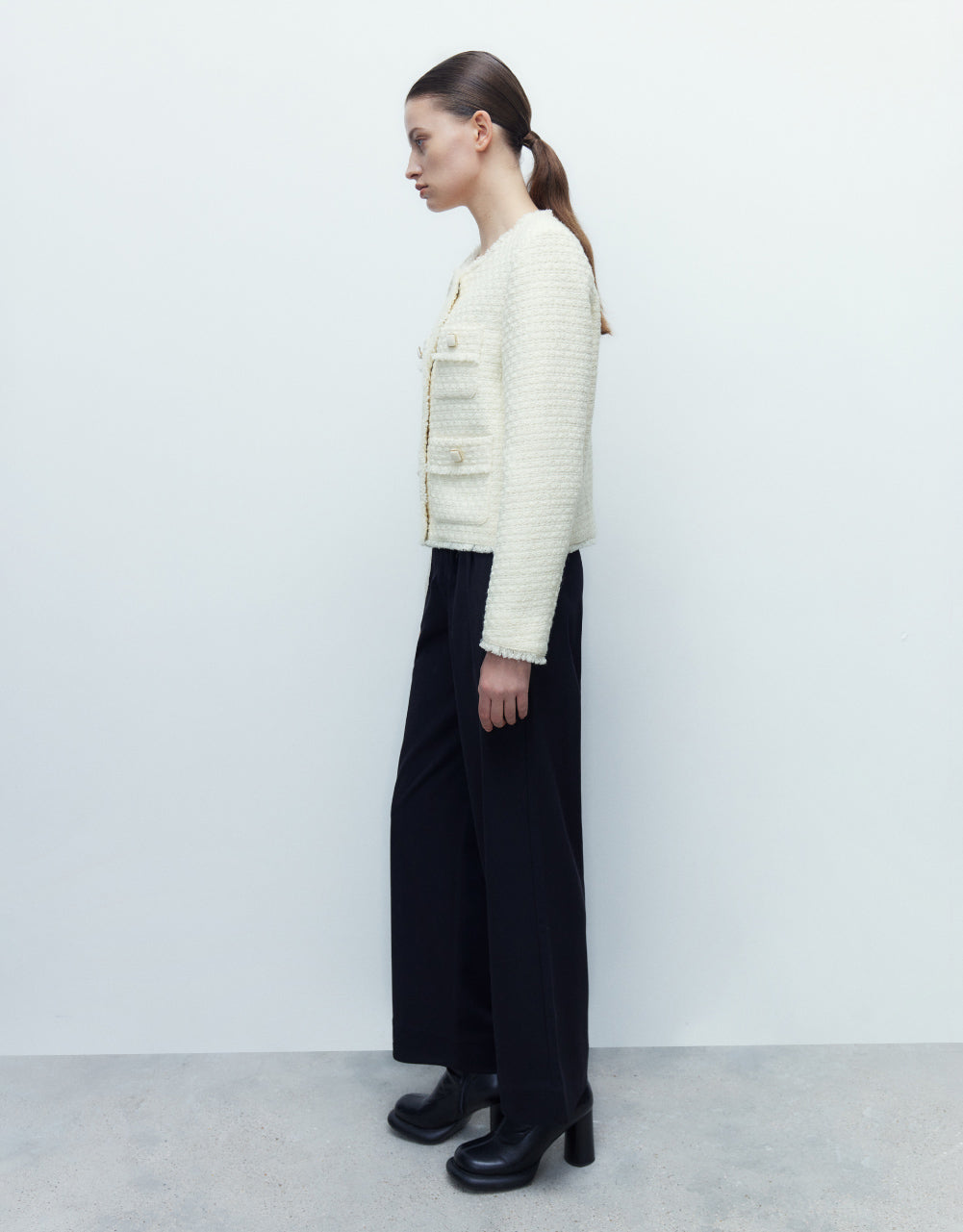 High Waist Straight Pants