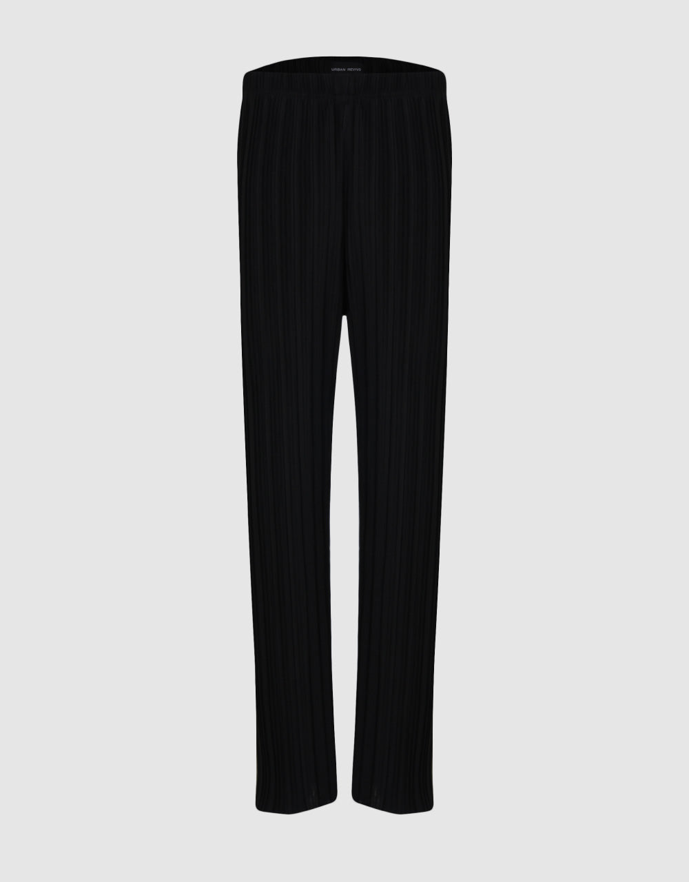 Thin Mid-Waist Straight Pants