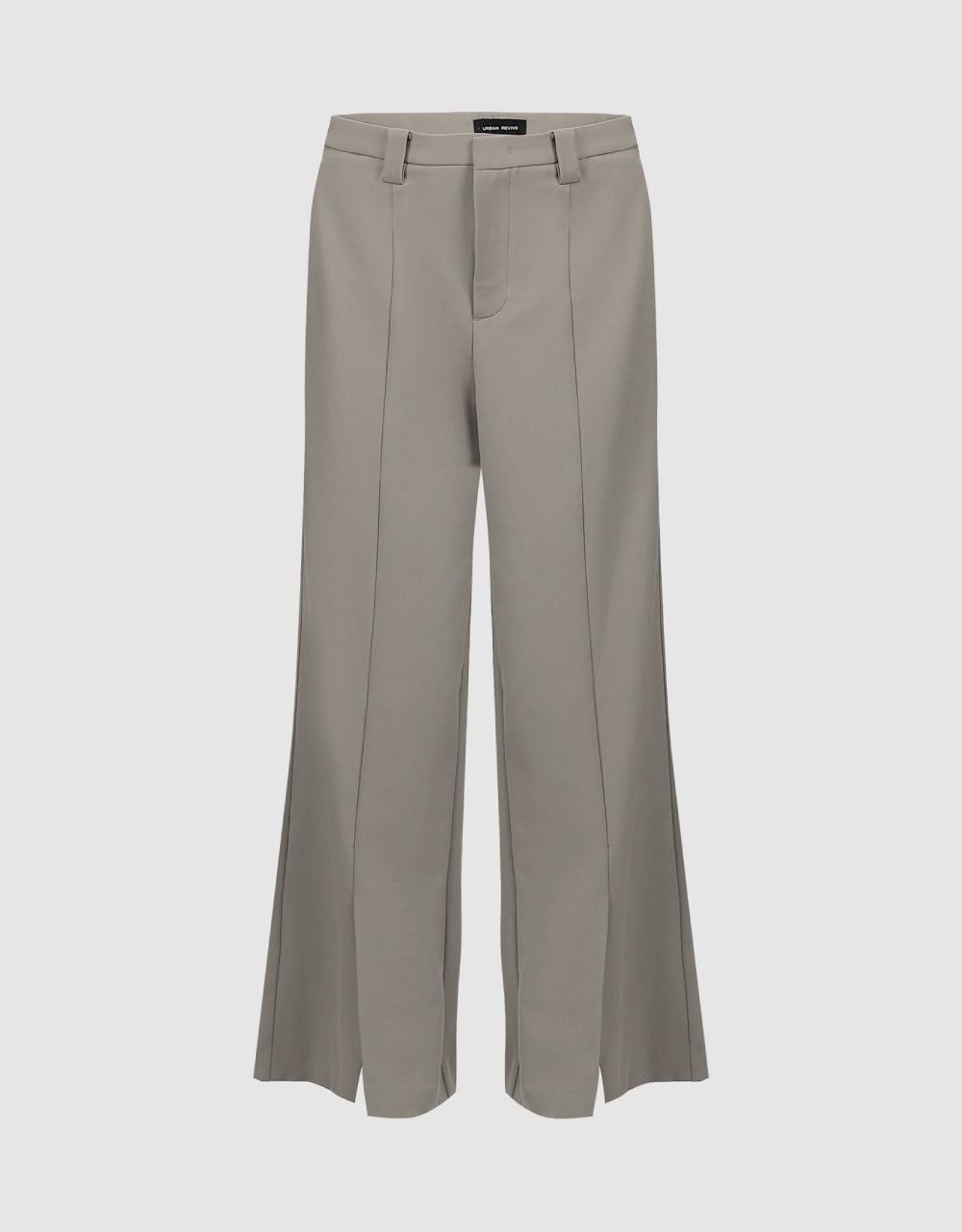 Mid-Waist Straight Pants