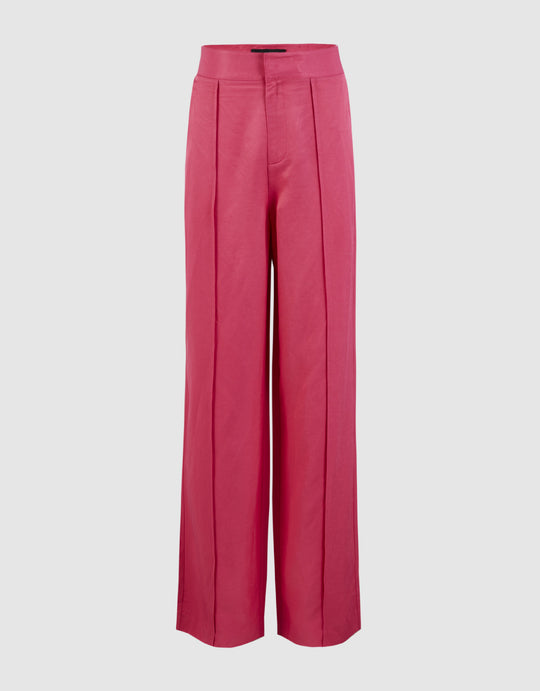 Mid-Waist Straight Pants