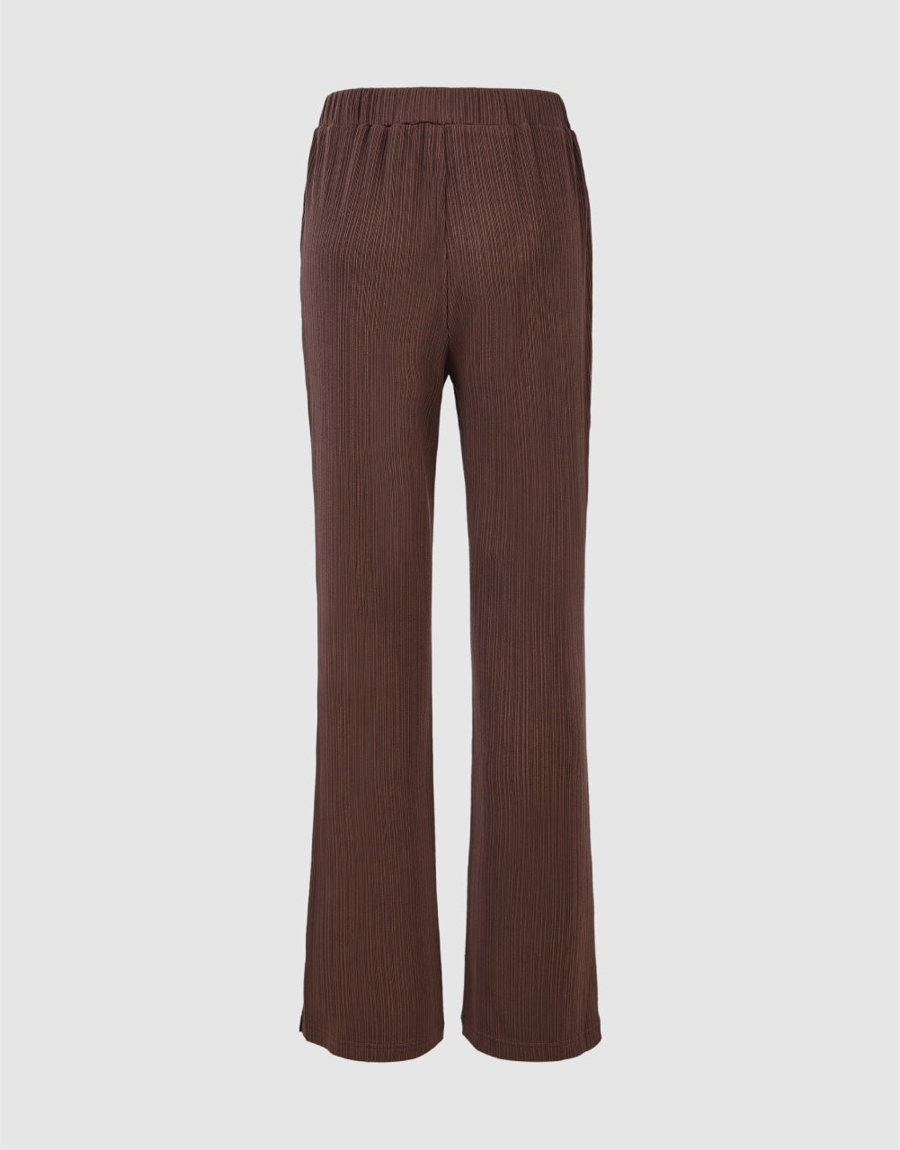 Elastic Waist Knitted Straight Pants