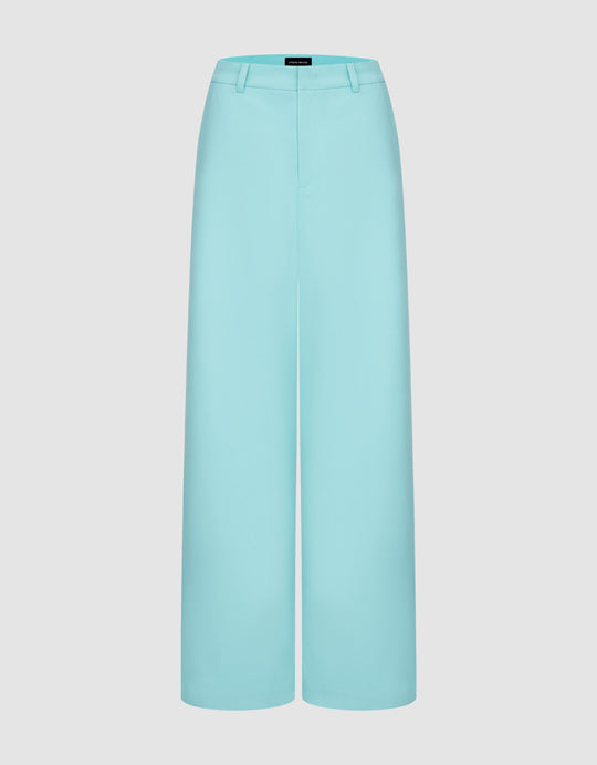 Mid-Waist Straight Pants