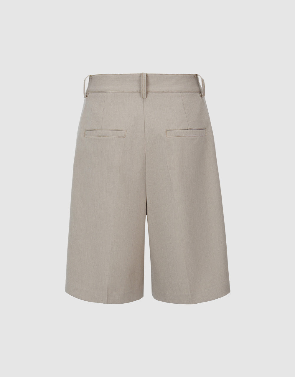 Tailored Mid-Waist Shorts