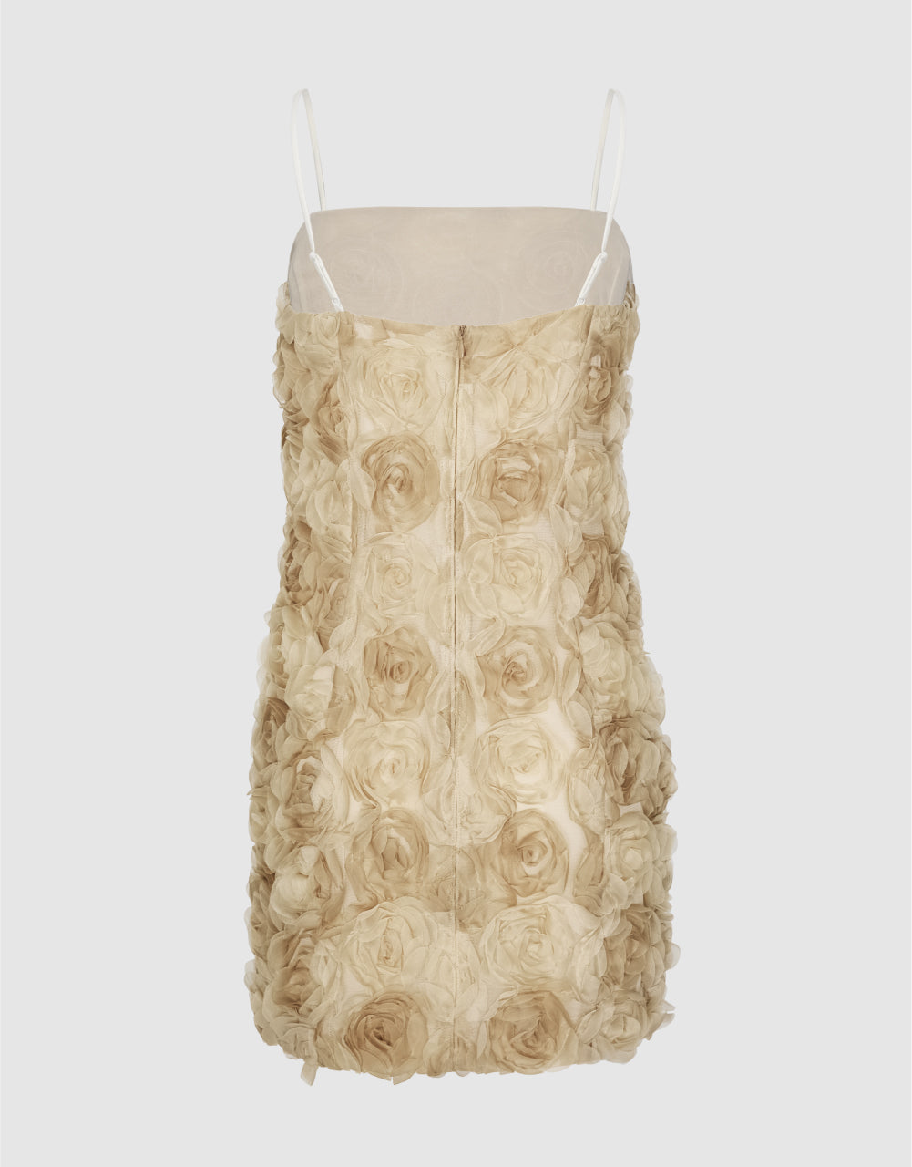 Sleeveless Flower Applique Skater Dress