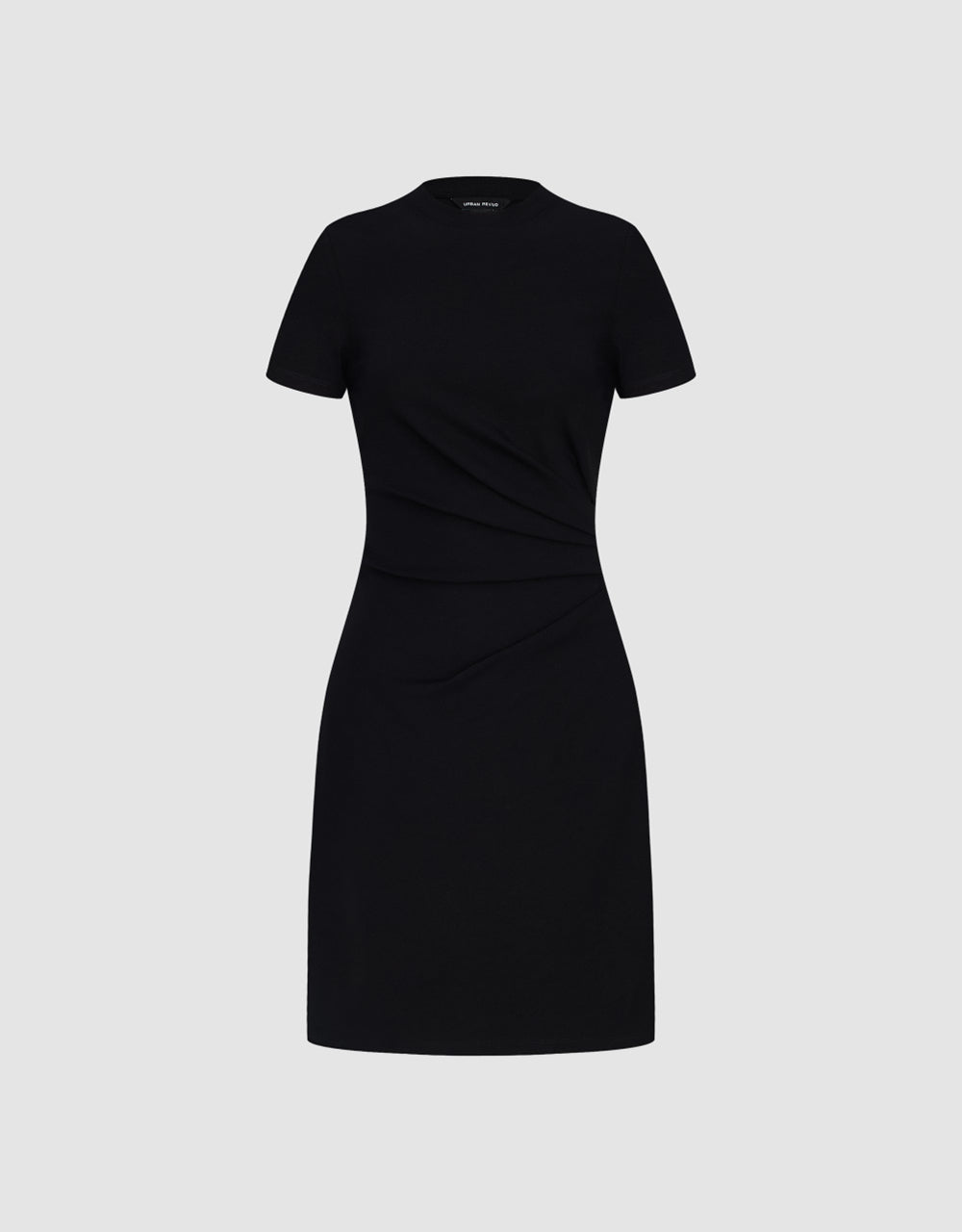 Surpliced Crew Neck Skinny-Fit Dress