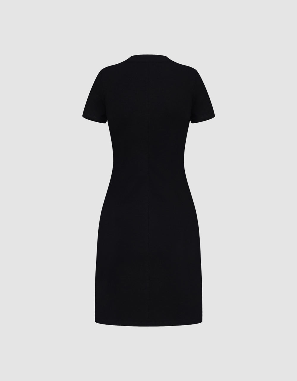 Surpliced Crew Neck Skinny-Fit Dress