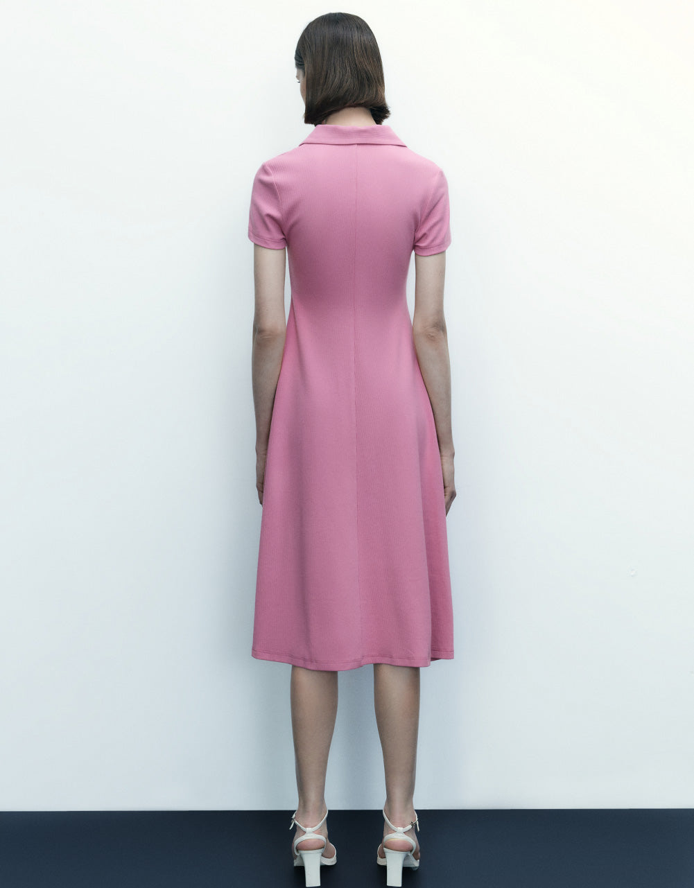 Standard Sleeve Lapel Skater Dress