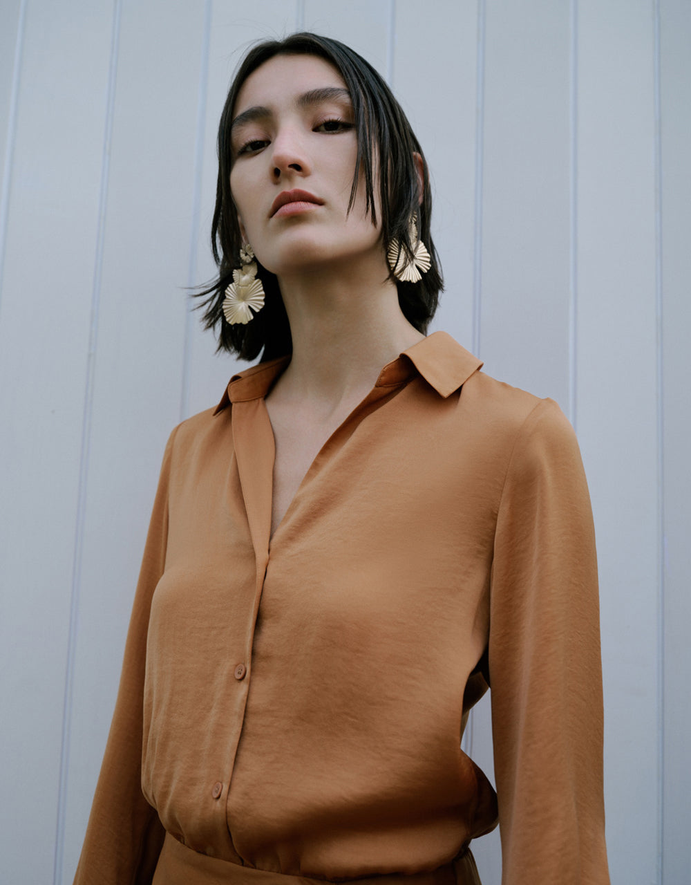 Lapel Shirt Dress