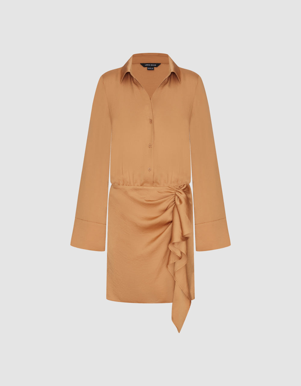 Lapel Shirt Dress