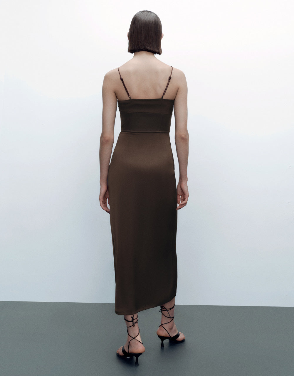 Sleeveless Ruched Straight Dress