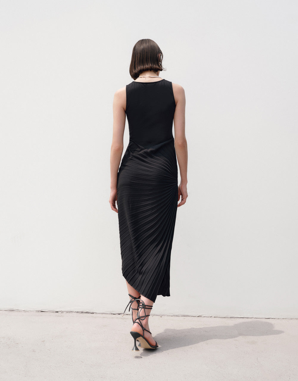 Ruched Sleeveless Dress