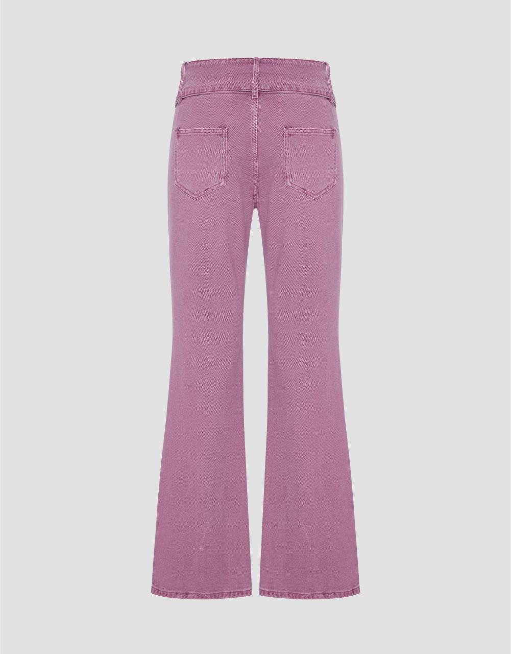 Buckle Detail Flared Jeans
