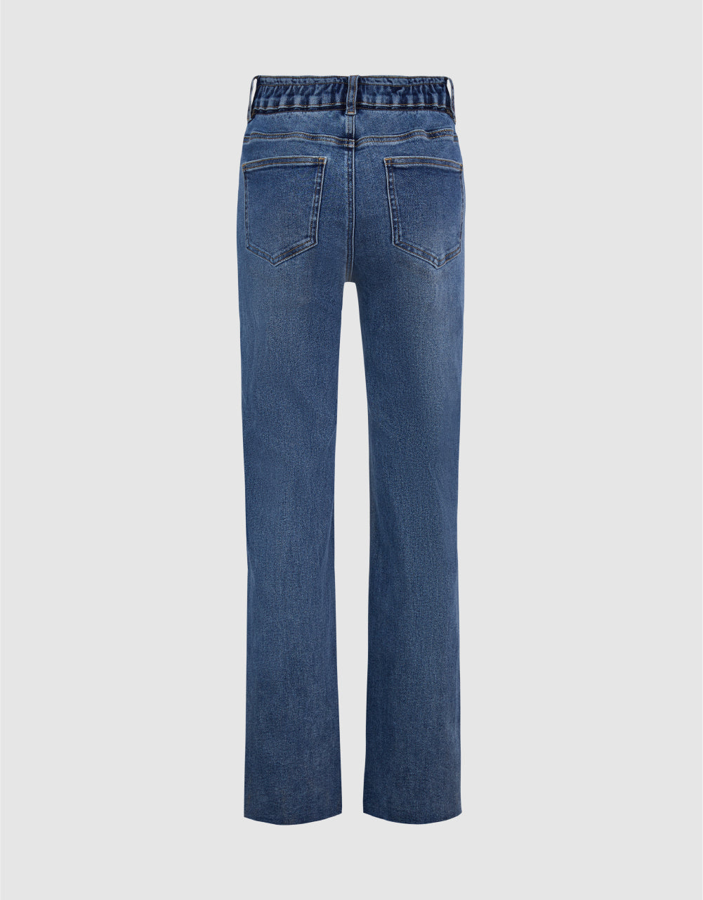 Split Hem Straight Jeans