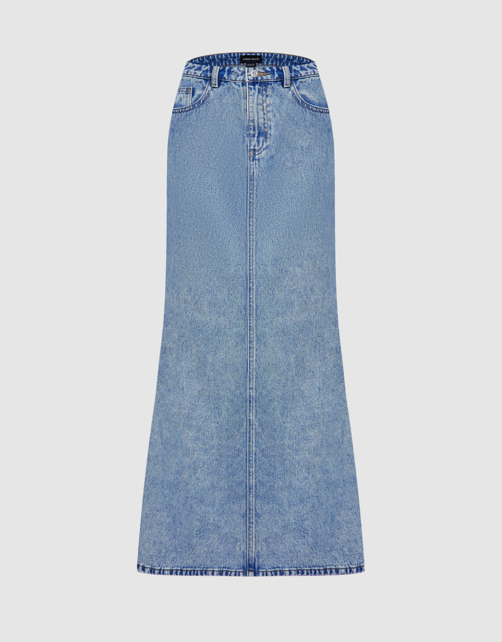 Denim Skinny Fishtail Skirt