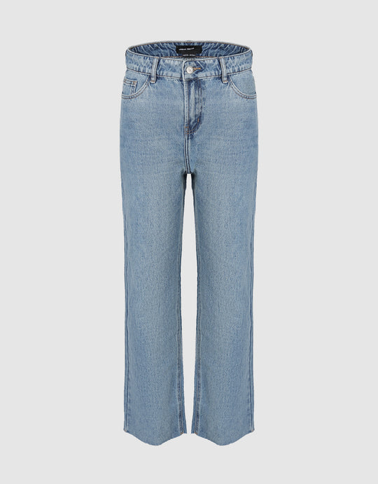 Frayed Hem Jeans