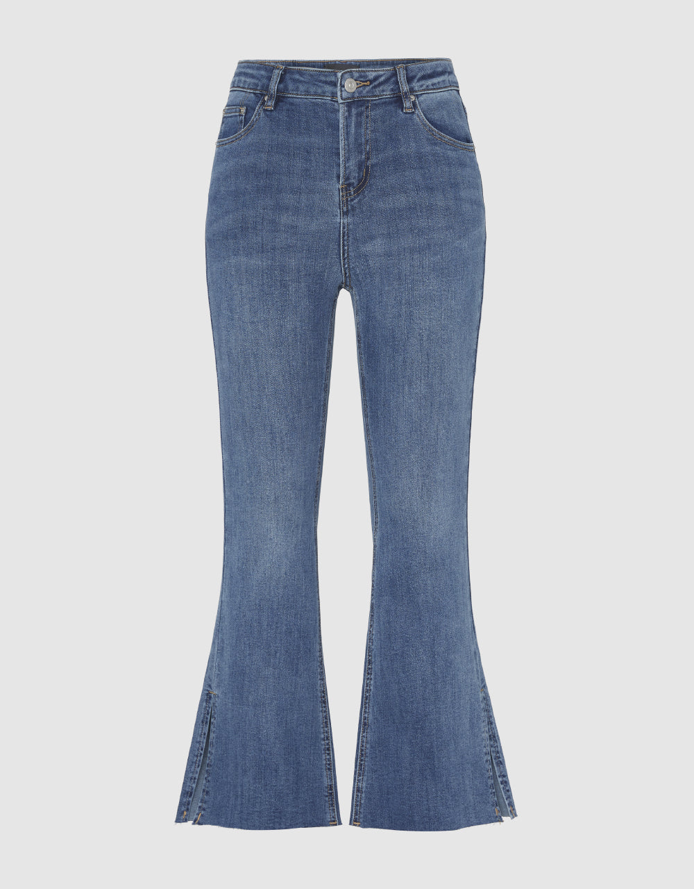 Mid-Waist Flare Jeans