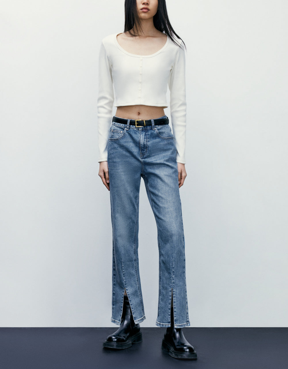 Capri Straight Jeans
