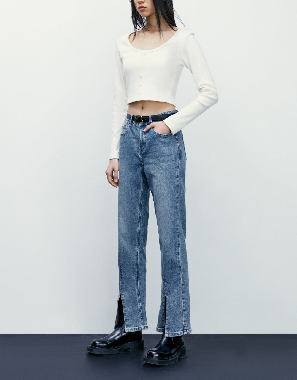 Capri Straight Jeans