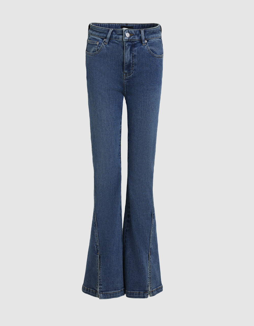 Mid-Waist Flare Jeans