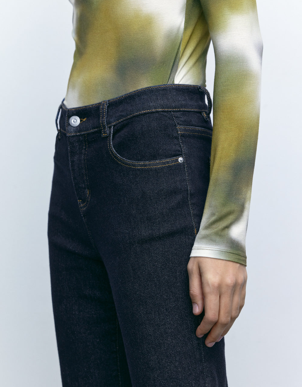 Roll Up Straight Jeans