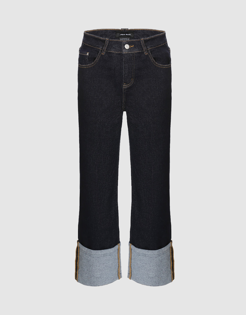Roll Up Straight Jeans