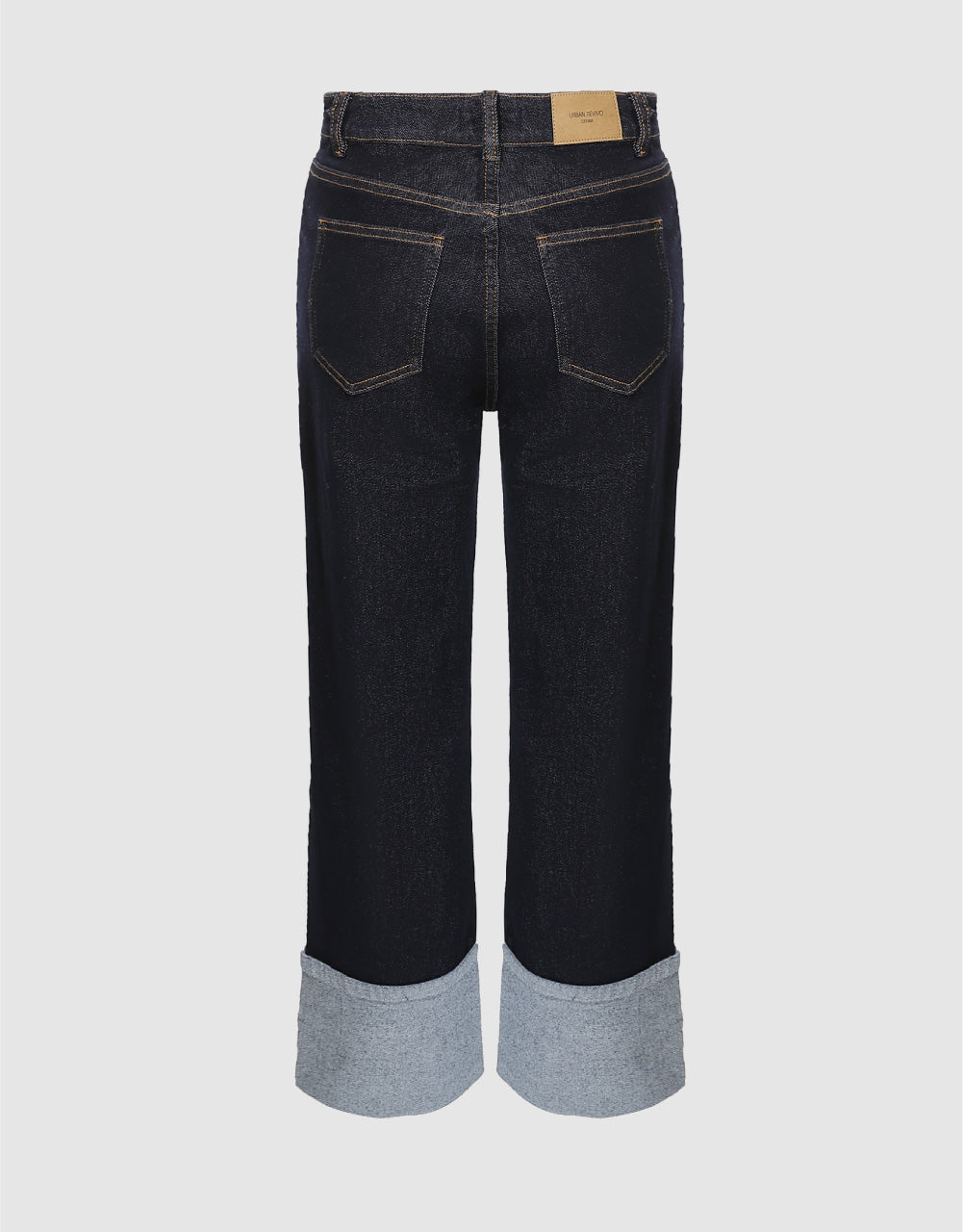 Roll Up Straight Jeans