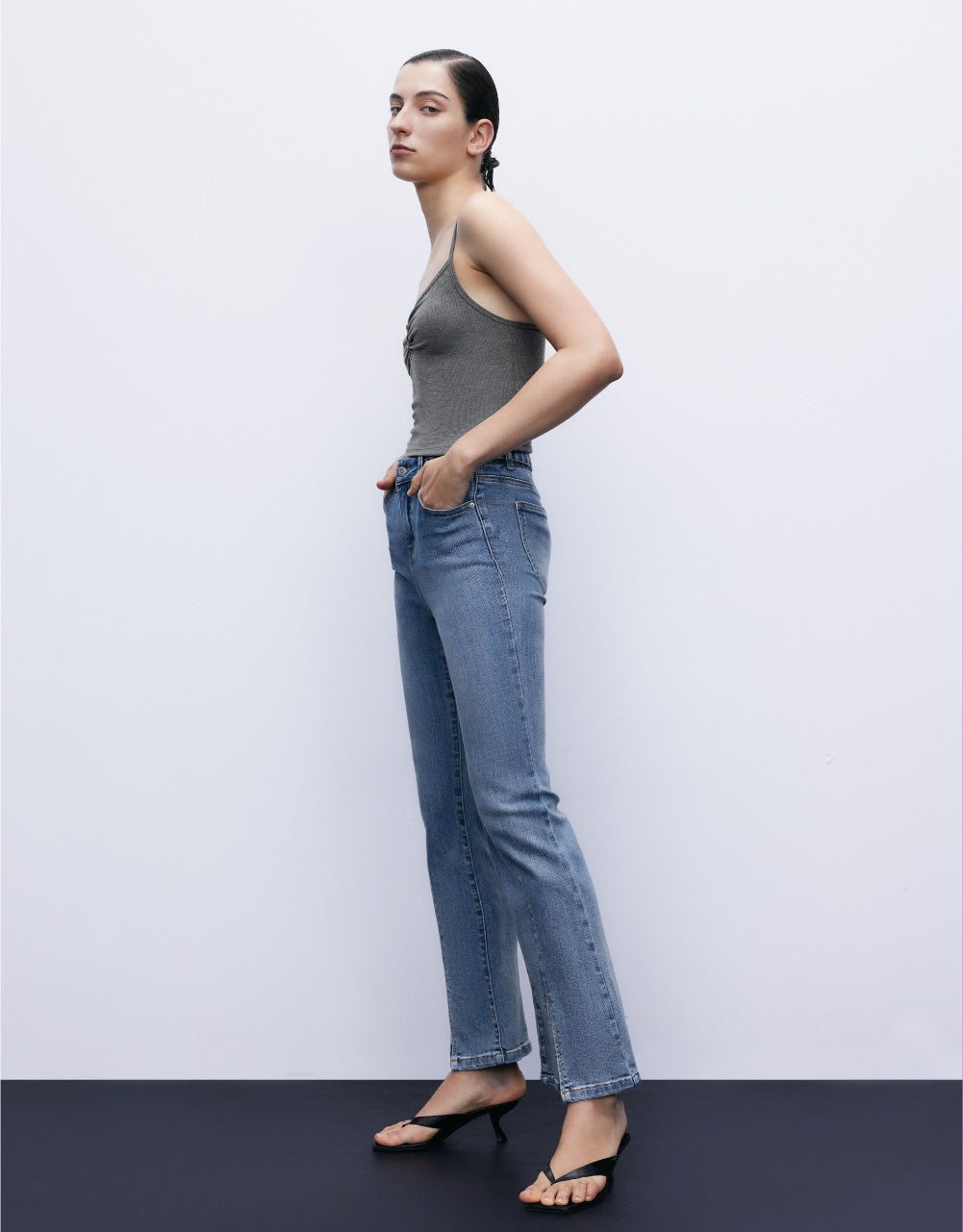 Skinny Flare Pants Jeans