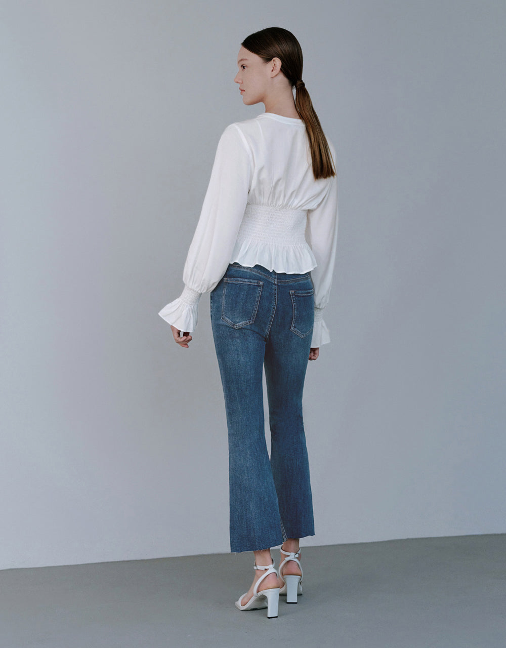 Mid-Waist Flare Jeans