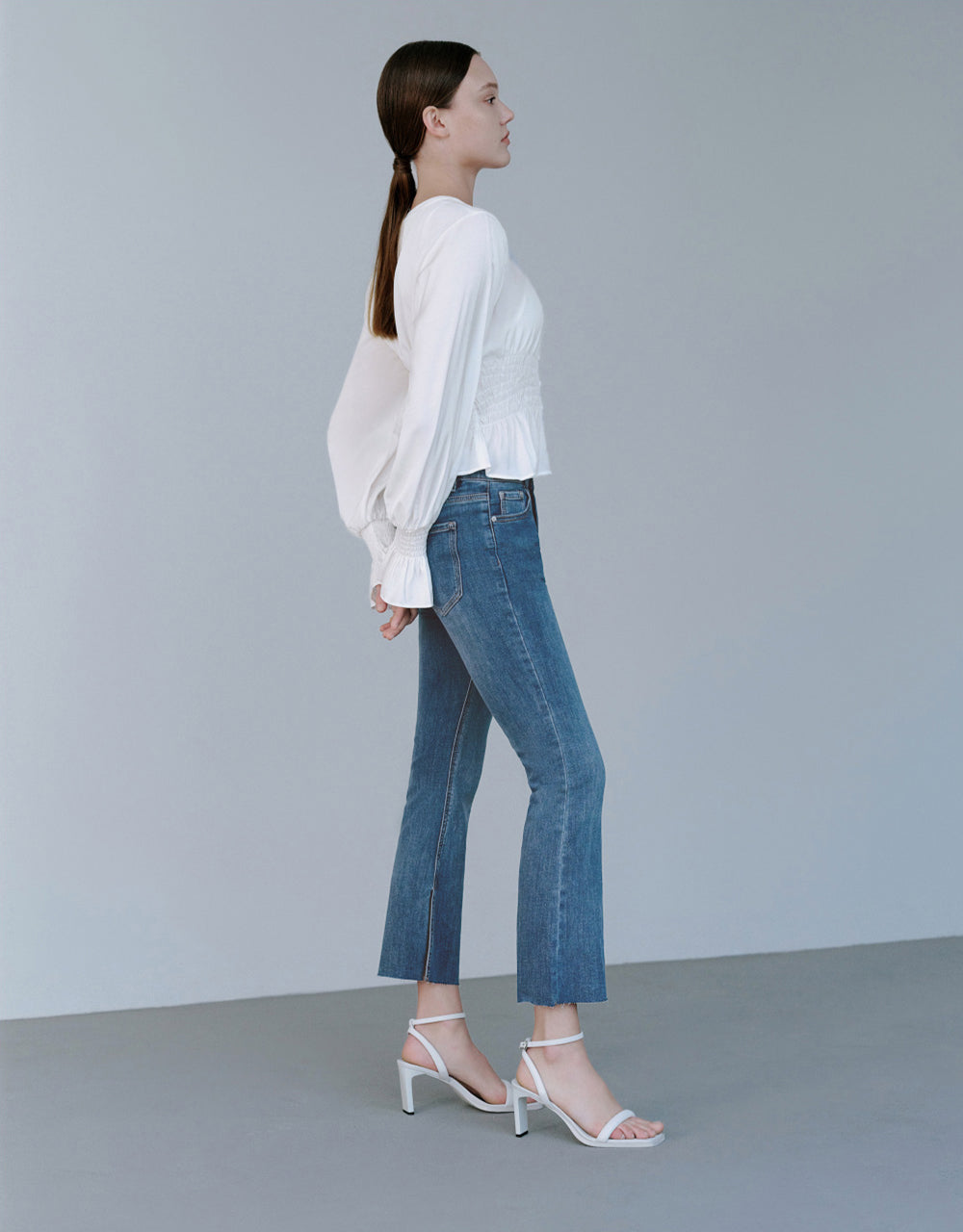 Mid-Waist Flare Jeans