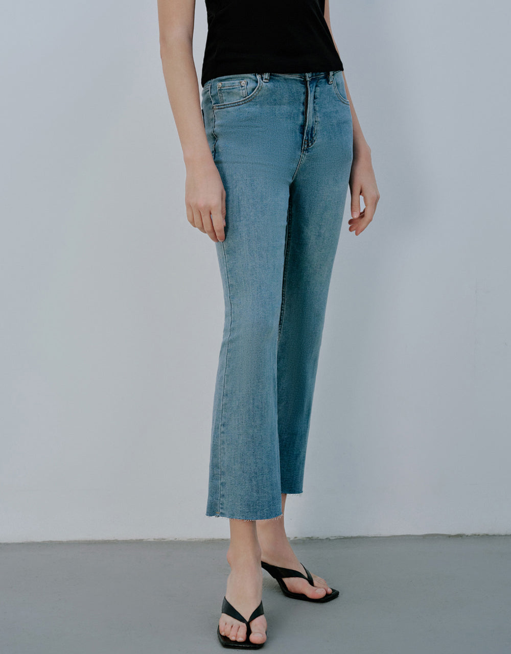 Mid-Waist Flare Jeans