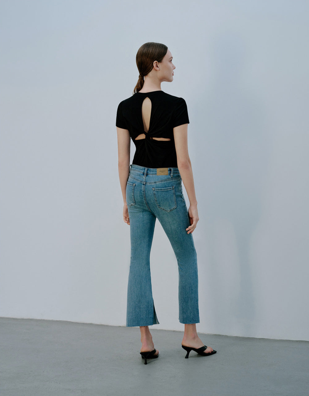 Mid-Waist Flare Jeans