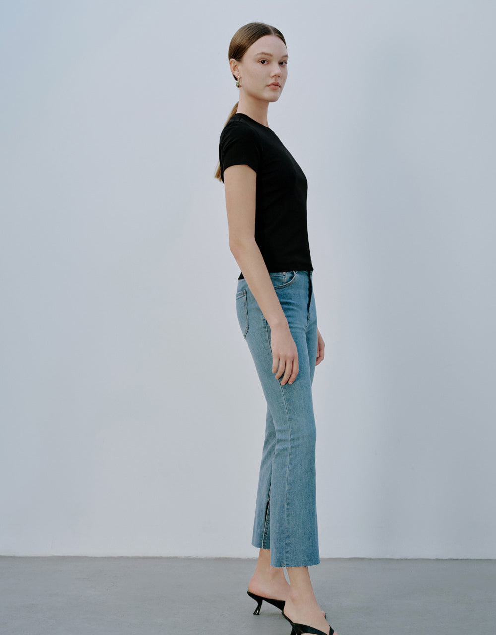 Mid-Waist Flare Jeans