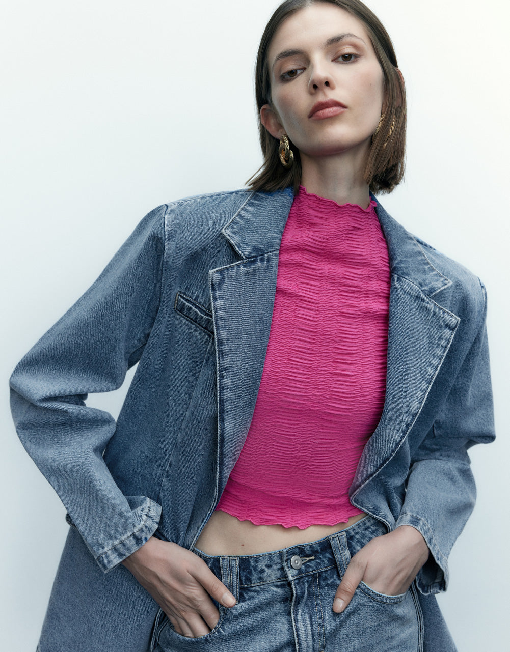 Blazer Denim Jacket