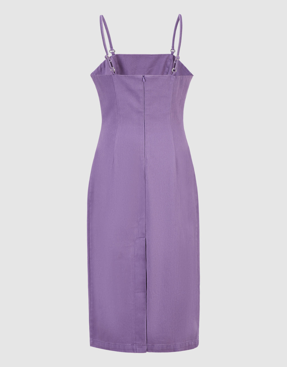 Sleeveless Off-Shoulder Denim Dress