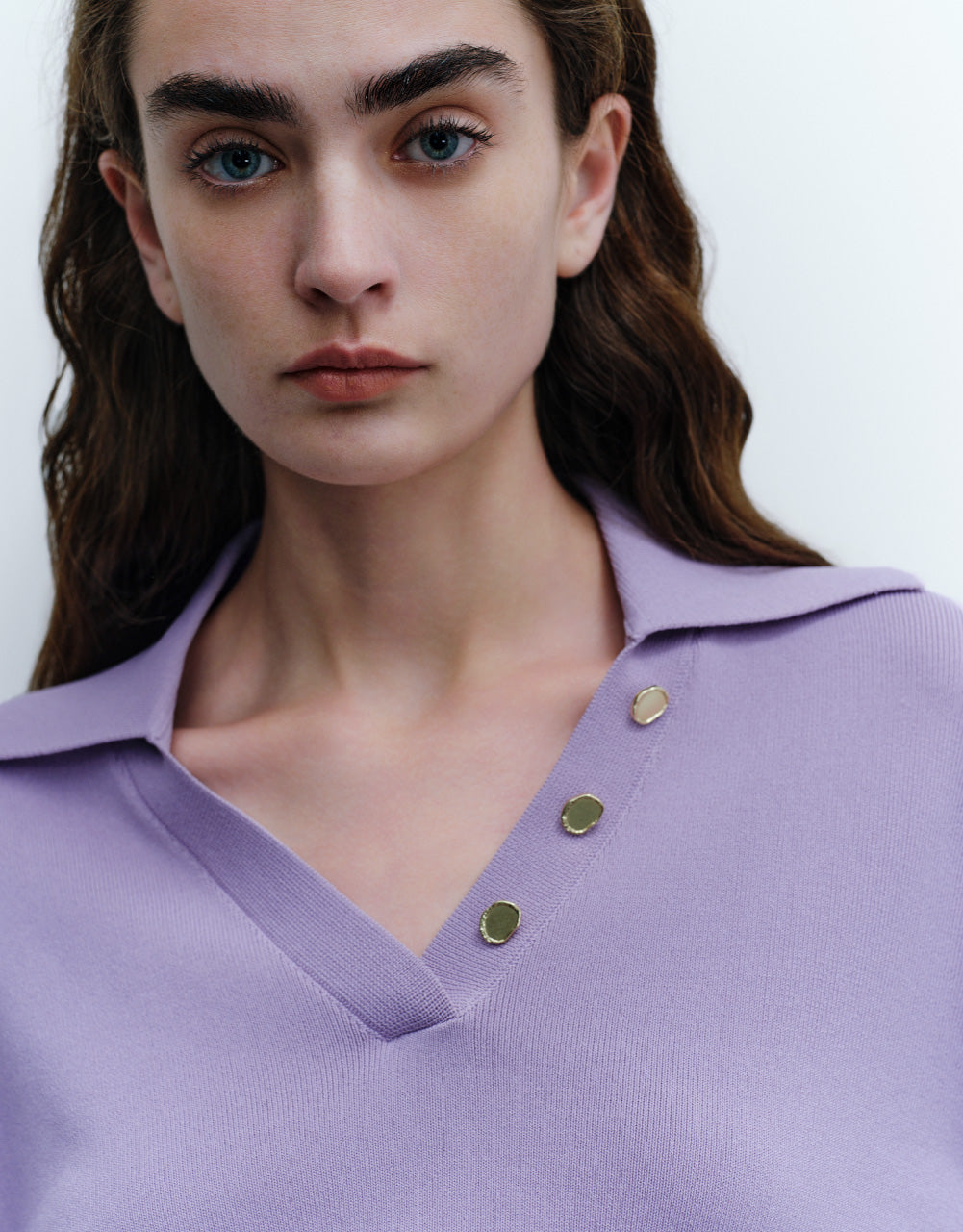 Cropped Knit T-Shirt