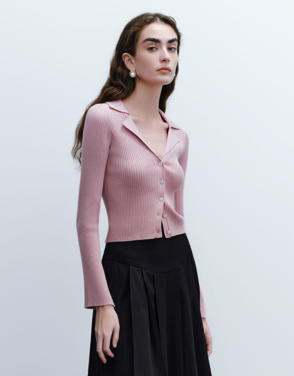 V-Neck Knitted Cardigan