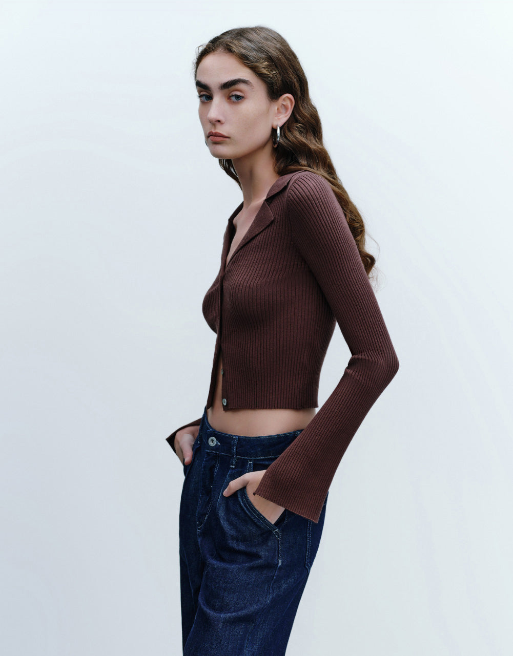 V-Neck Knitted Cardigan